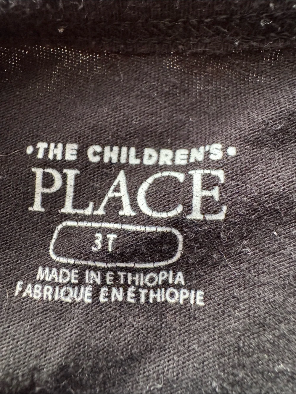 The Children’s Place Dinosaur Skeleton Graphic T-Shirt 3T Black Tee